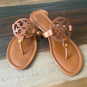 Tory Burch brown sandals, worn only once in great condition.